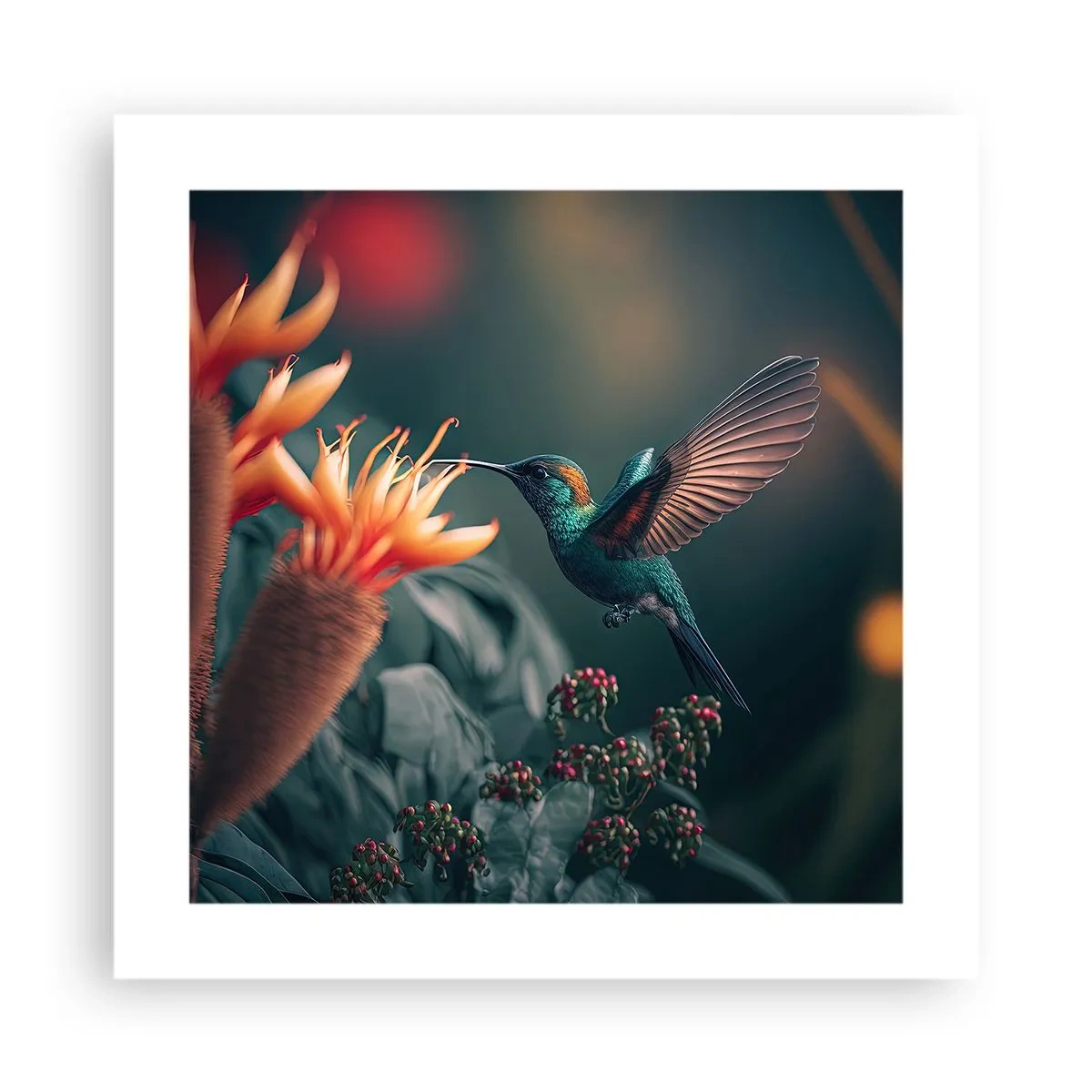 Poster - Viață cu adevărat colorată - 40x40 cm