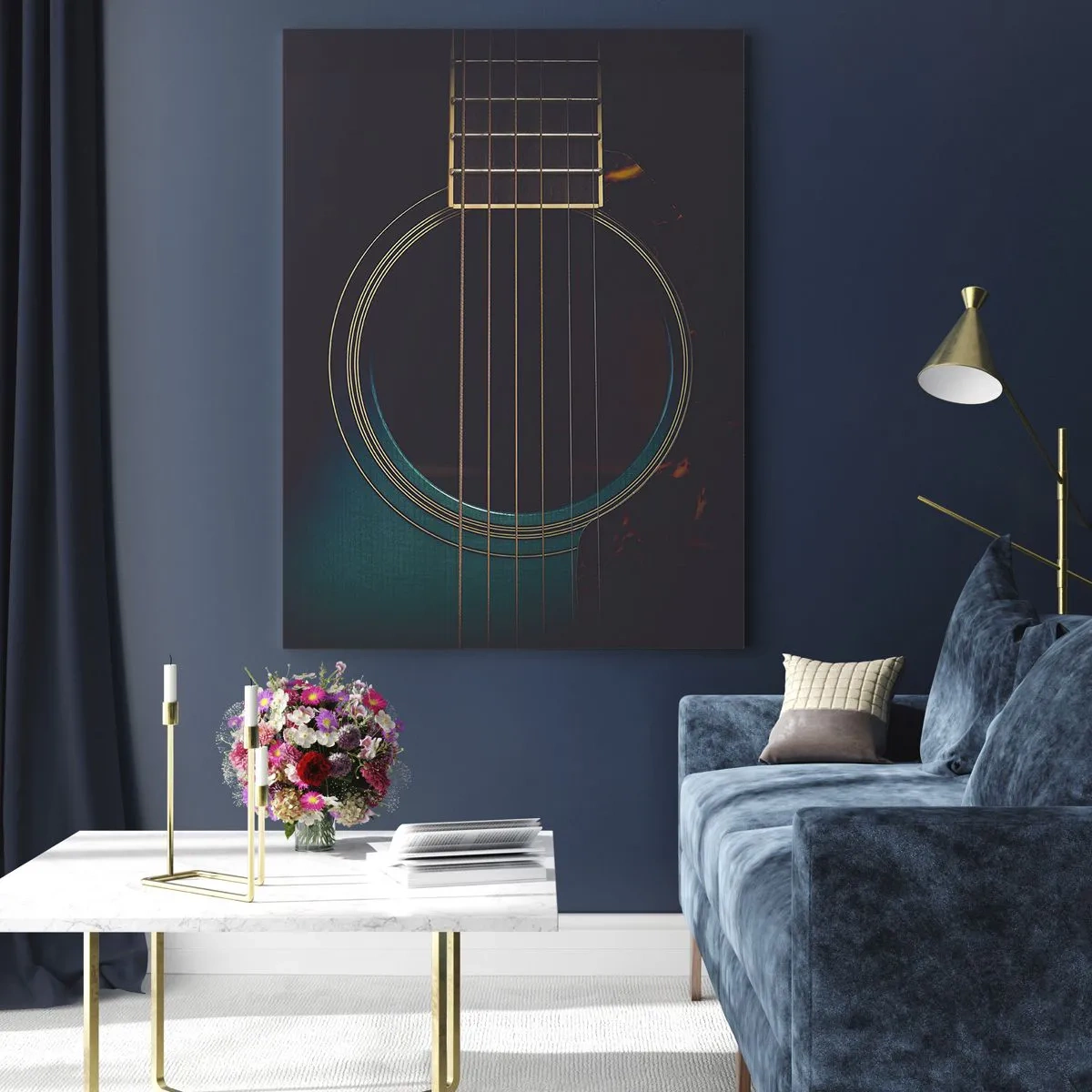 Tablou pe sticlă - O clipă înainte de a suna - 50x70 cm