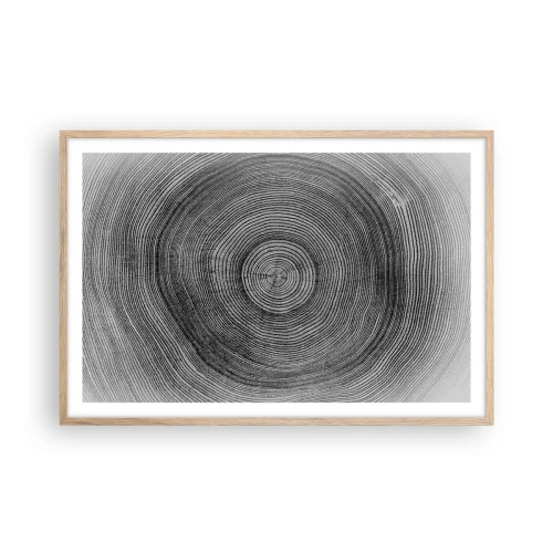 Poster în ramă de stejar deschis - Un semn al vremurilor - 91x61 cm