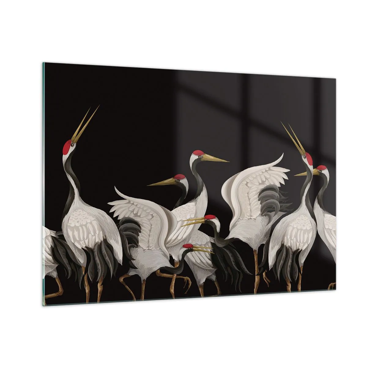 Tablou pe sticlă - Problemele importante ale păsărilor - 100x70 cm