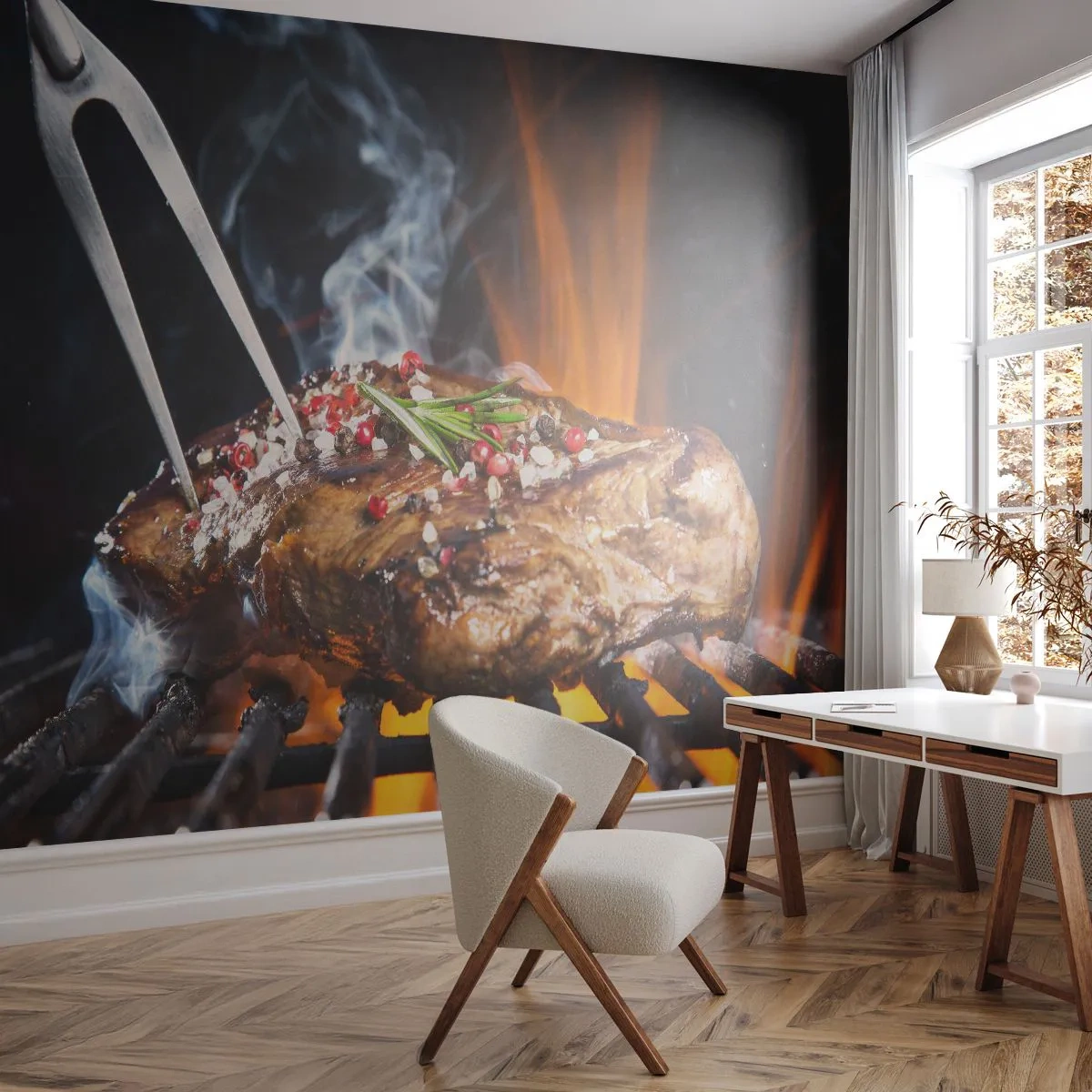 Tapet Standard Eco - Suculente și parfumate - Gastronomie, friptură, grătar - 200x140 cm