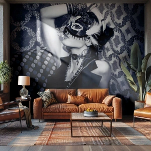 Fototapetă personalizată Premium Canvas - Decorațiuni, ornamente, modele... - Femeie, Mască venețiană, Model