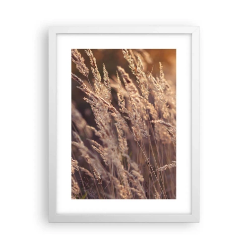 Poster în ramă albă - Gata să întâmpine toamna - 30x40 cm