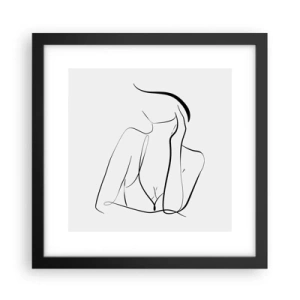 Poster în ramă neagră - Pe valul unui vis - 30x30 cm