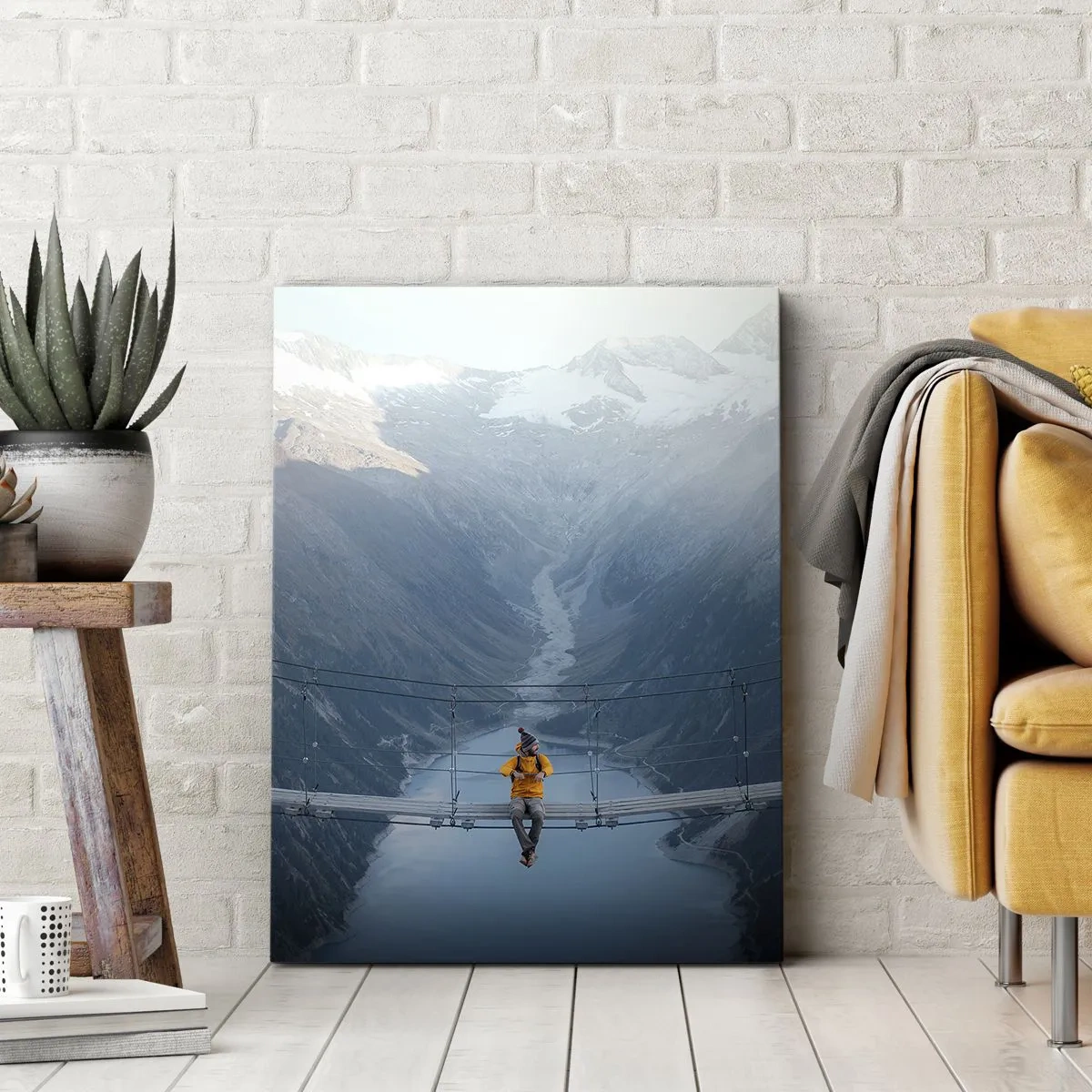 Tablou pe pânză Canvas - Încântat în suspensie - 70x100 cm