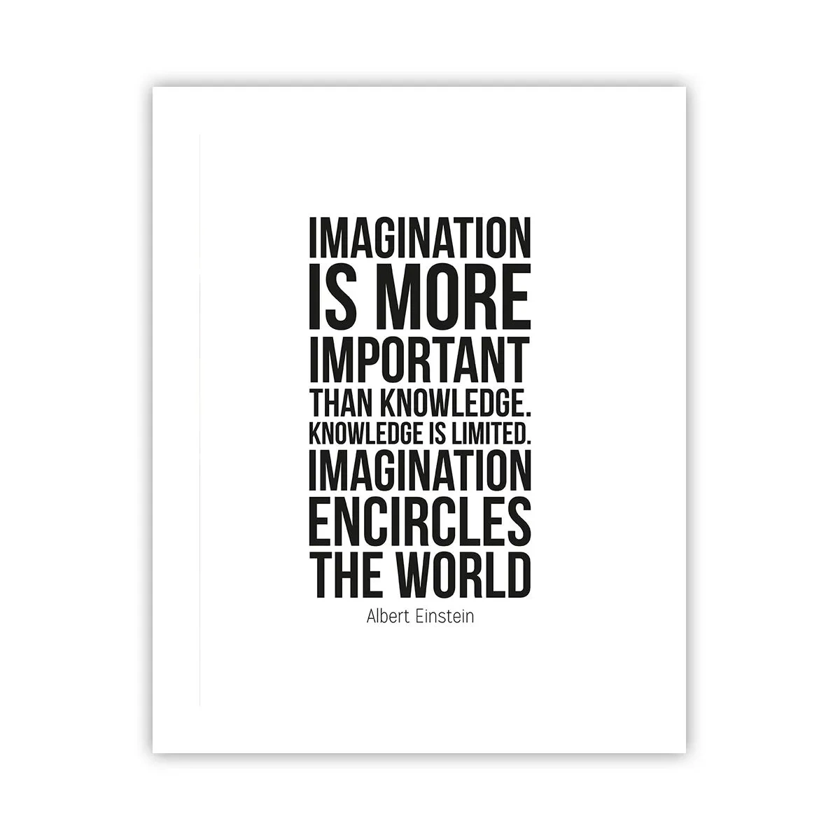 Poster - Einstein despre puterea imaginației - 40x50 cm