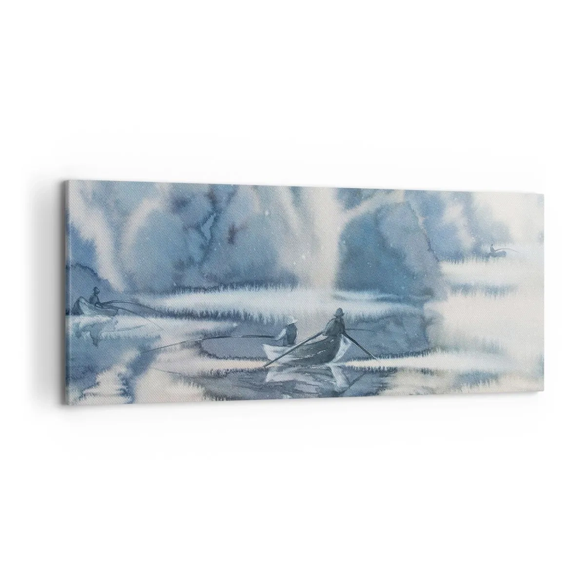 Tablou pe pânză - Pescarii în paradisul lor - 120x50 cm