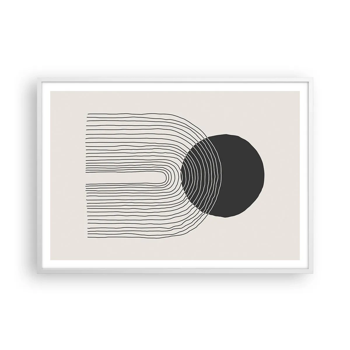 Poster în ramă albă - Tremurând și încrezător - 100x70 cm