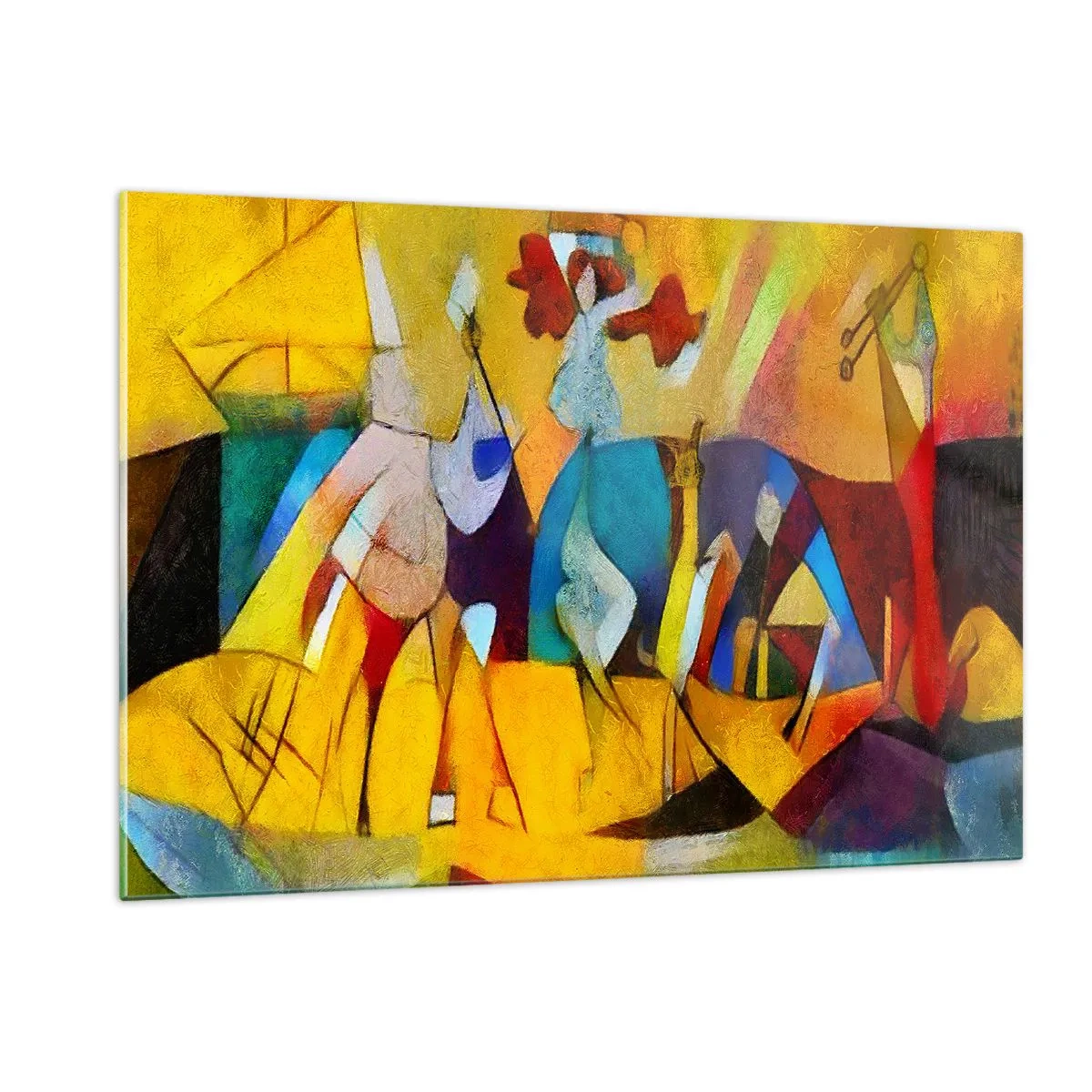 Tablou pe sticlă - Soare - viață - bucurie - 120x80 cm