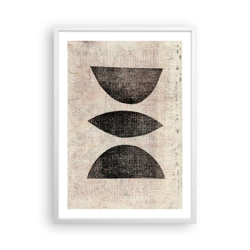 Poster în ramă albă - Abstracție etnică - 50x70 cm