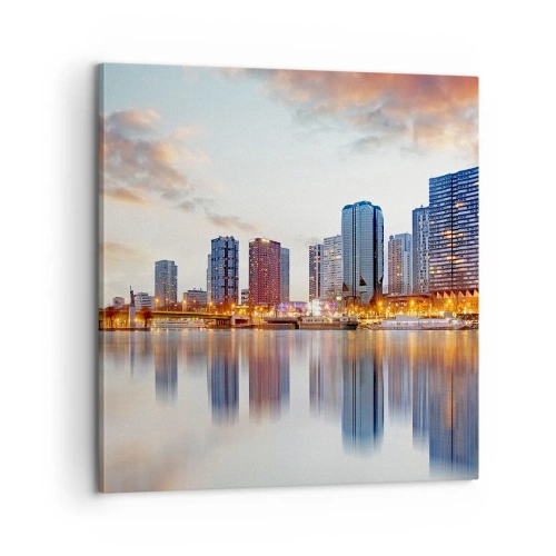 Tablou pe pânză - Calmul monumental al Parisului - 60x60 cm