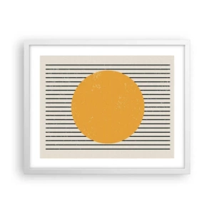 Poster în ramă albă - Puterea simplității - 50x40 cm