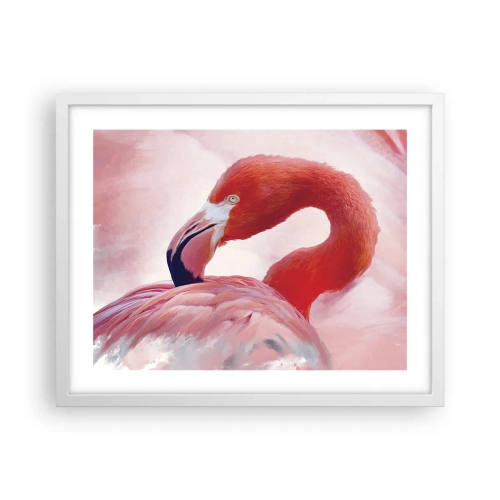 Poster în ramă albă - Frumusețea păsărilor - 50x40 cm