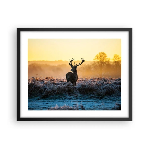 Poster în ramă neagră - Încoronat pe domeniul său - 50x40 cm