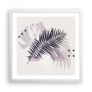 Poster în ramă albă - Umbra unei umbre - 50x50 cm