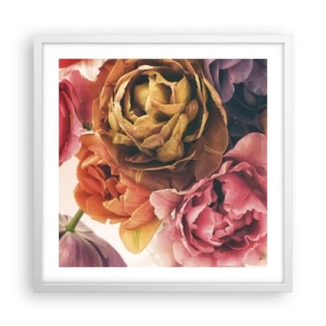 Poster în ramă albă - Sărbătorirea vieții - 50x50 cm