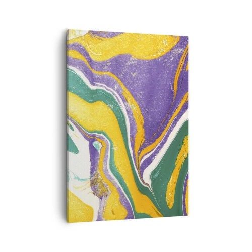 Tablou pe pânză - Valuri de culoare - 50x70 cm