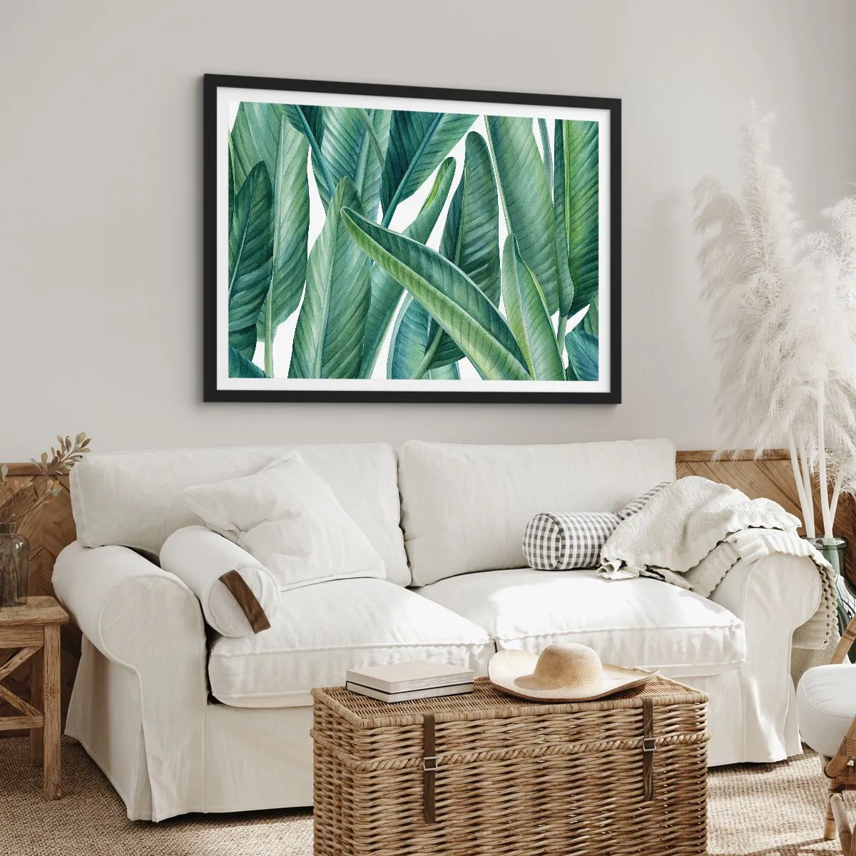 Poster în ramă neagră - Verdeața în sine - 50x40 cm