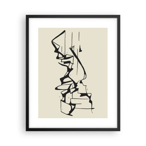 Poster în ramă neagră - Poate că peisajul - 40x50 cm