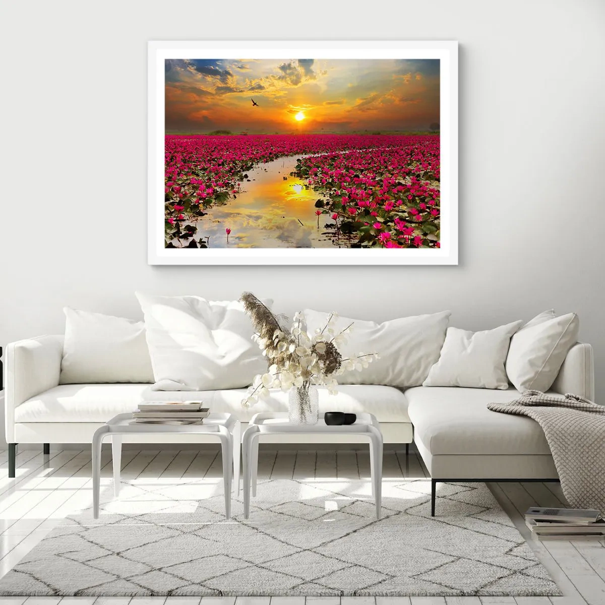 Poster în ramă albă - Viața secretă a lacului - 70x50 cm