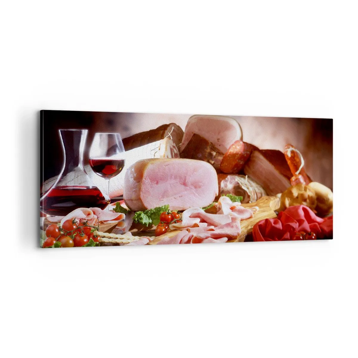 Tablou pe pânză - Un vis culinar cu o carafă - 100x40 cm