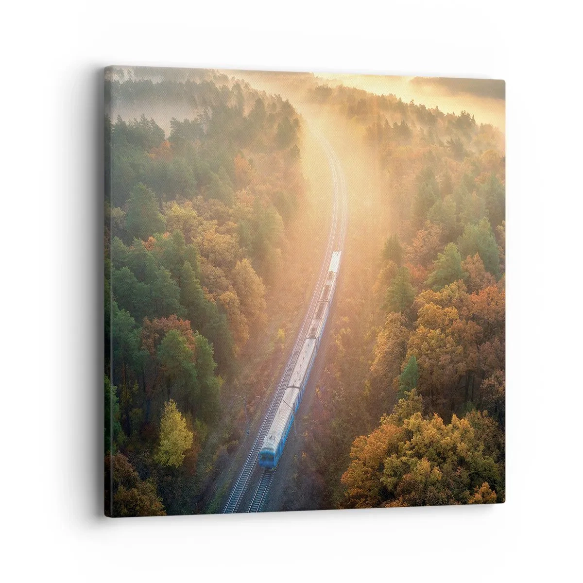 Tablou pe pânză - Călătorie de toamnă - 40x40 cm