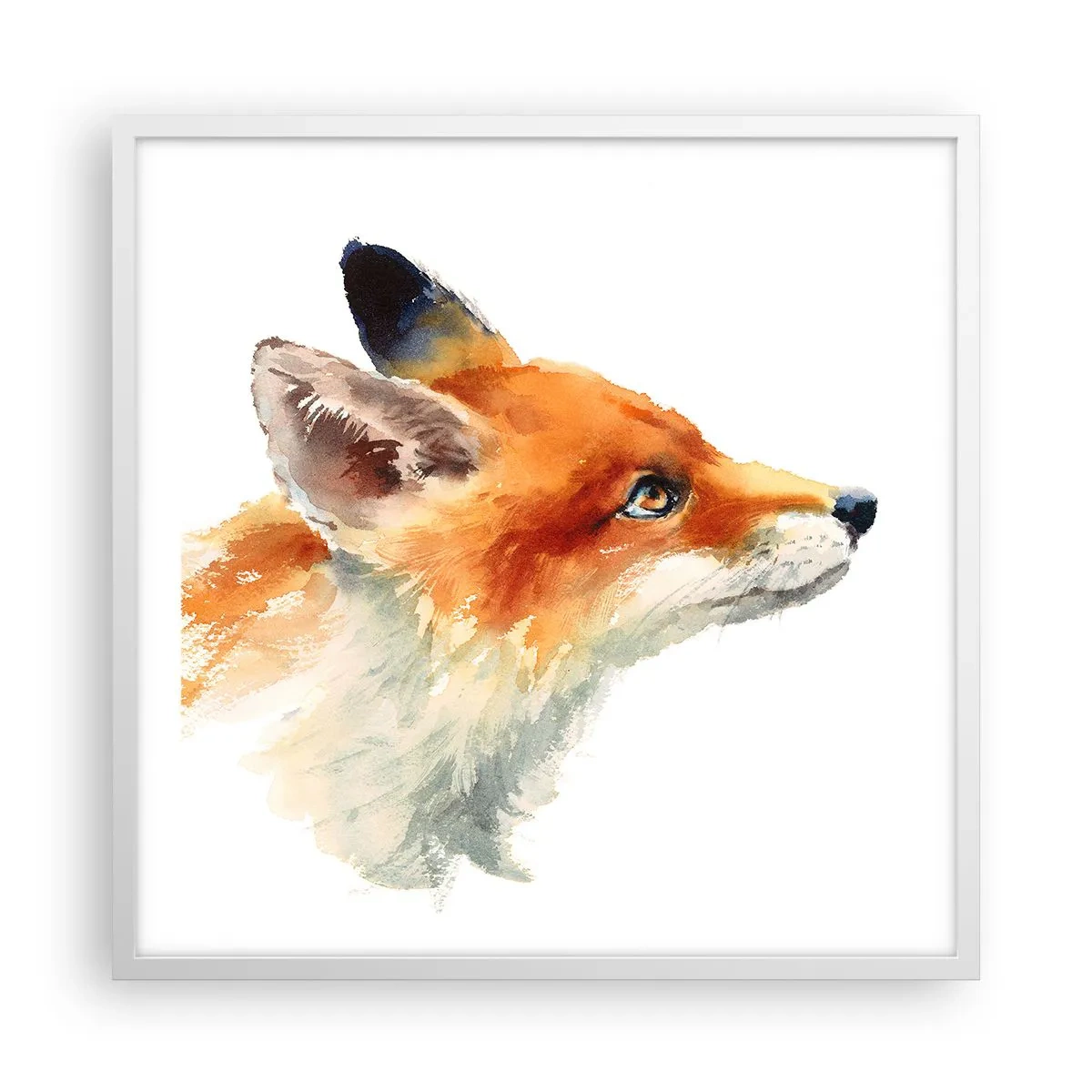 Poster în ramă albă - Nu poți fi niciodată prea atent - 60x60 cm