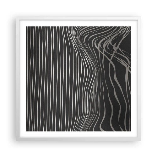 Poster în ramă albă - Ritm și accent - 60x60 cm