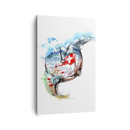 Tablou pe pânză - Spiritul Elveției - 80x120 cm