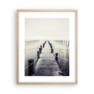 Poster în ramă de stejar deschis - Scufundă-te în pace - 40x50 cm