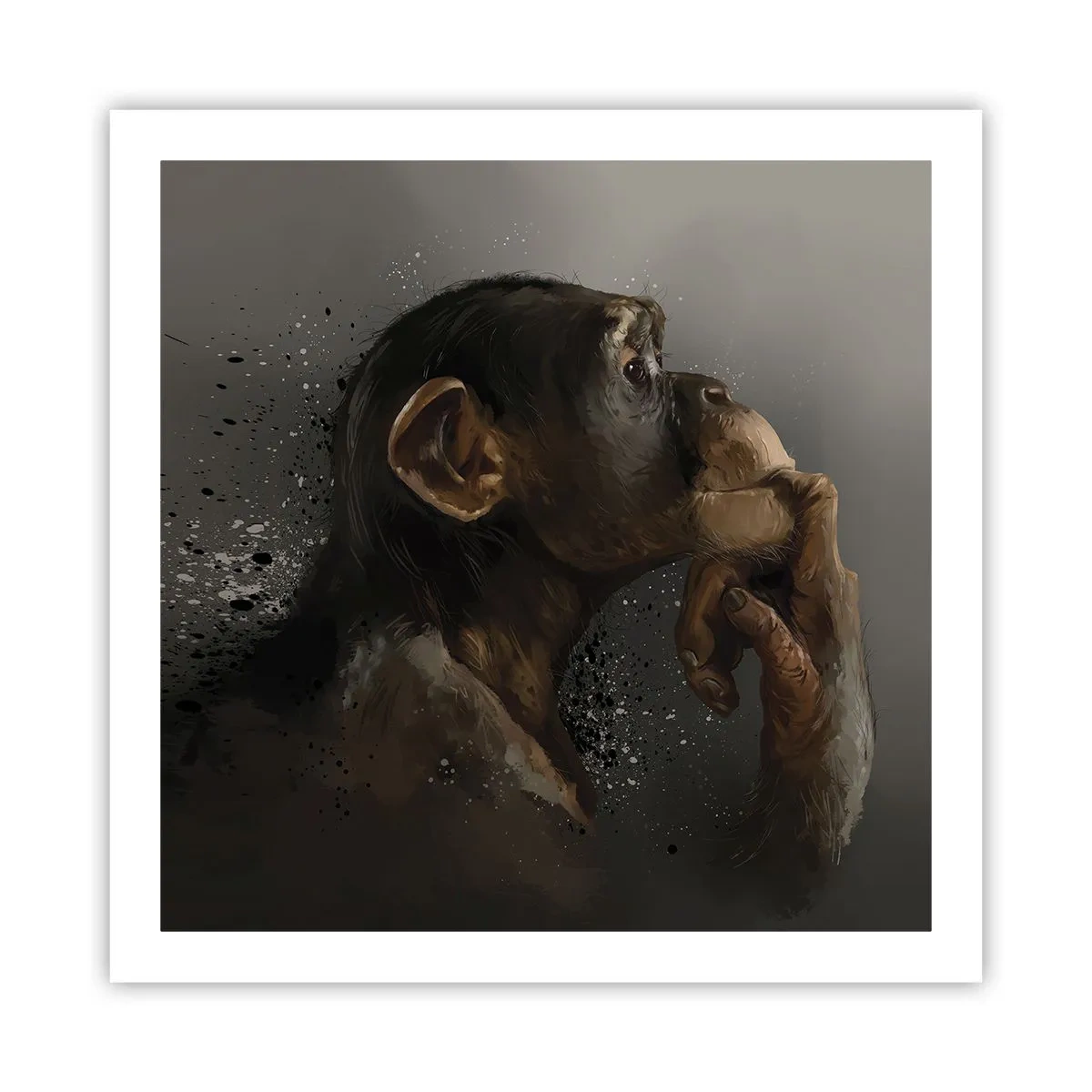 Poster - Cu siguranță, gânditorul - 60x60 cm