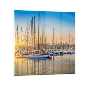 Tablou pe sticlă - Vântul trebuie să doarmă și el - 30x30 cm