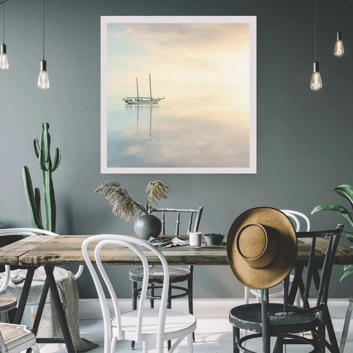 Poster - În tăcerea mării - 40x40 cm