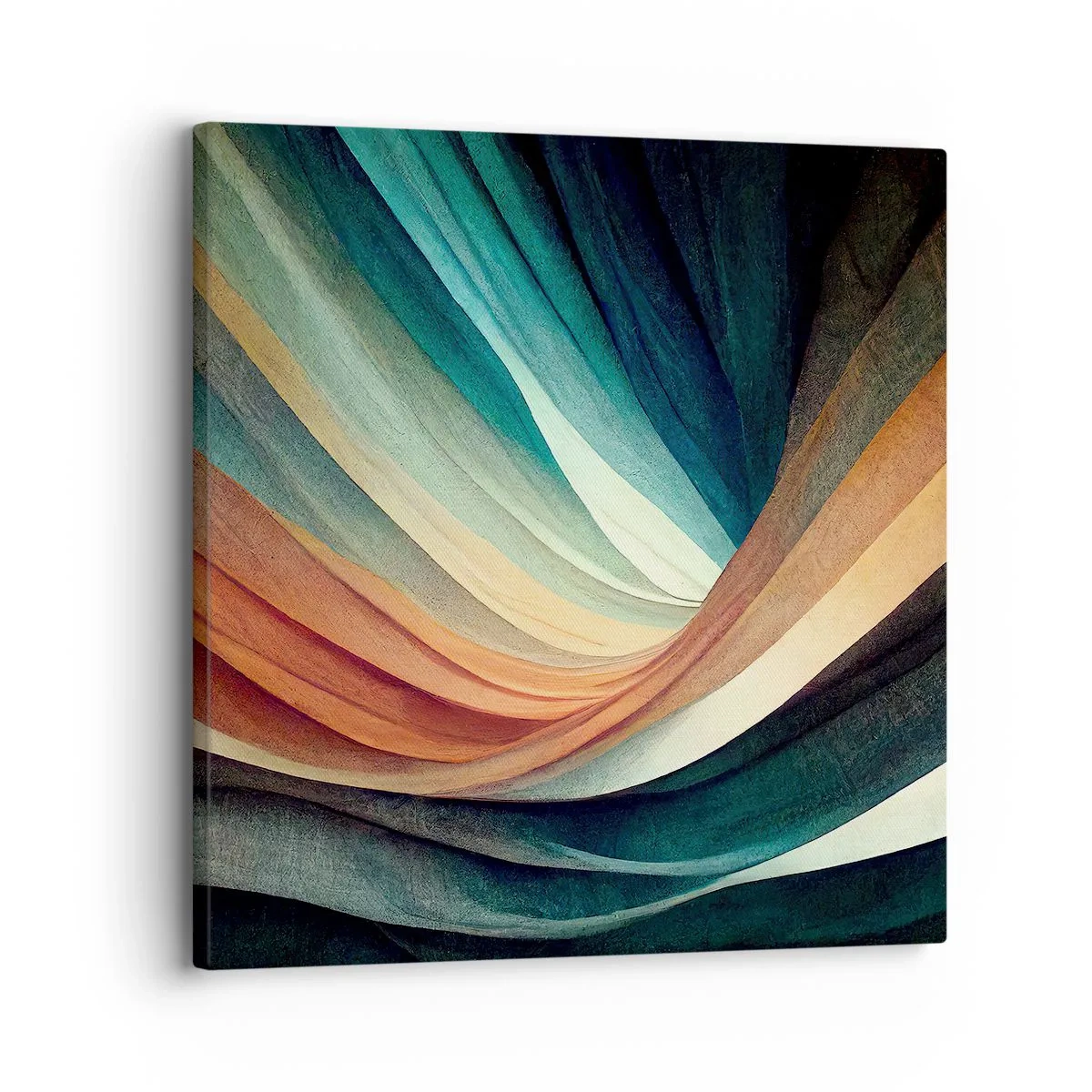 Tablou pe pânză - Țesute din culori - 30x30 cm