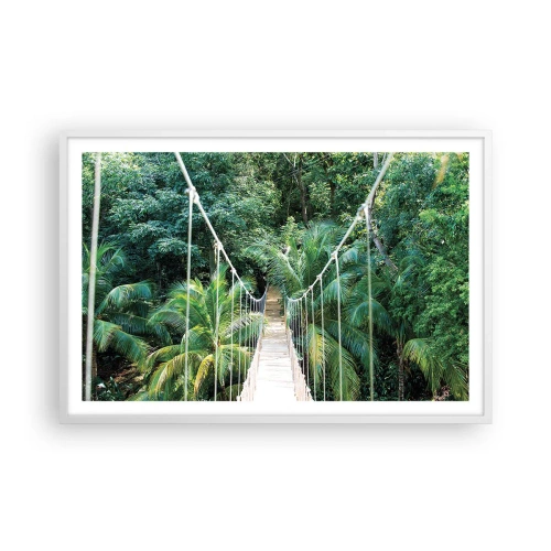 Poster în ramă albă - Welcome to the jungle! - 91x61 cm