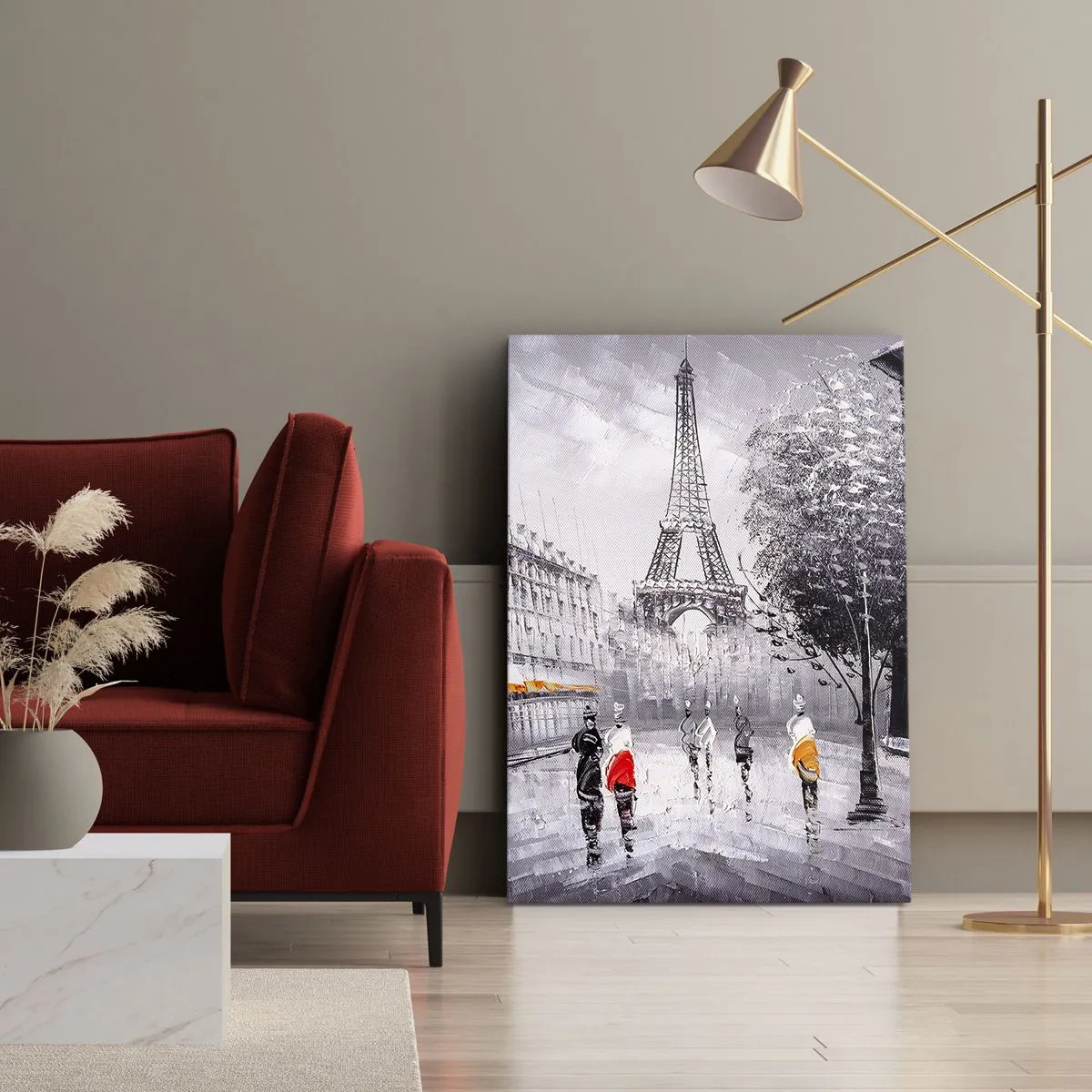 Tablou pe pânză - O plimbare pariziană - 50x70 cm