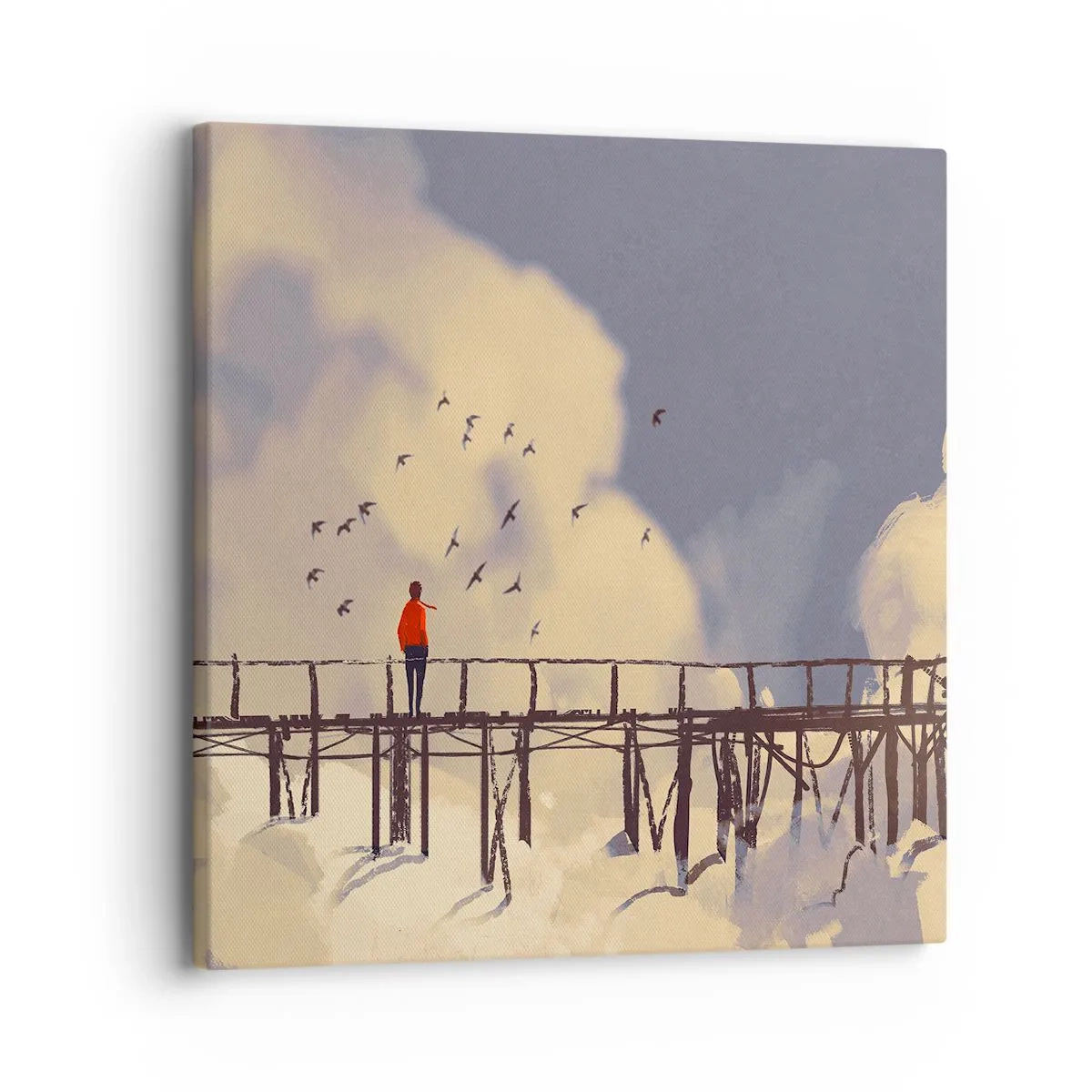 Tablou pe pânză - Dorință albastră - 30x30 cm