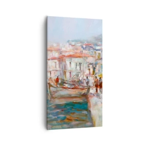 Tablou pe pânză - Vacanță pastelată - 55x100 cm