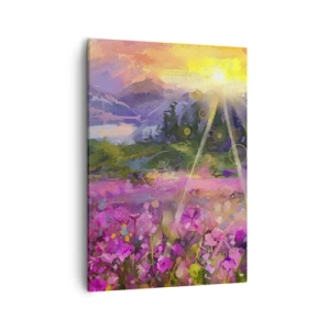 Tablou pe pânză - Într-o vale sub protecția soarelui - 50x70 cm