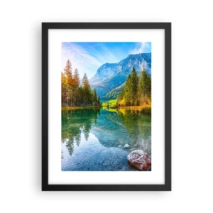 Poster în ramă neagră - Blândețea toamnei - 30x40 cm