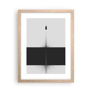Poster în ramă de stejar deschis - Direct la țintă - 30x40 cm