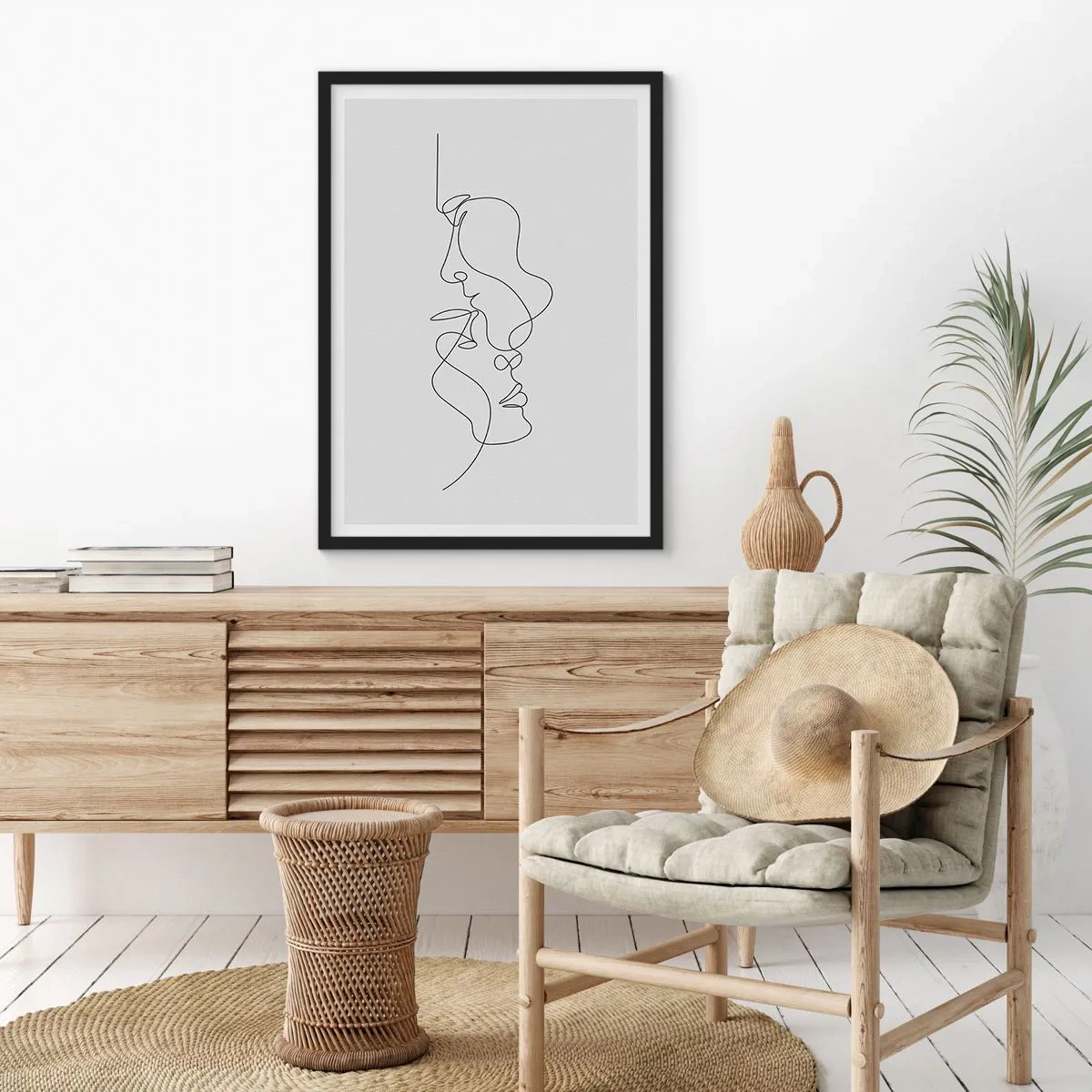 Poster în ramă neagră - Dorință vorace - 61x91 cm