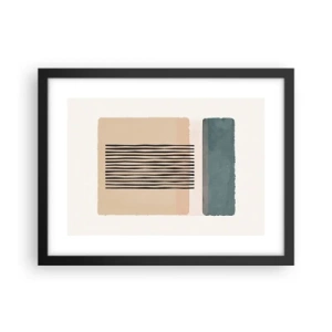 Poster în ramă neagră - Totul este în regulă - 40x30 cm