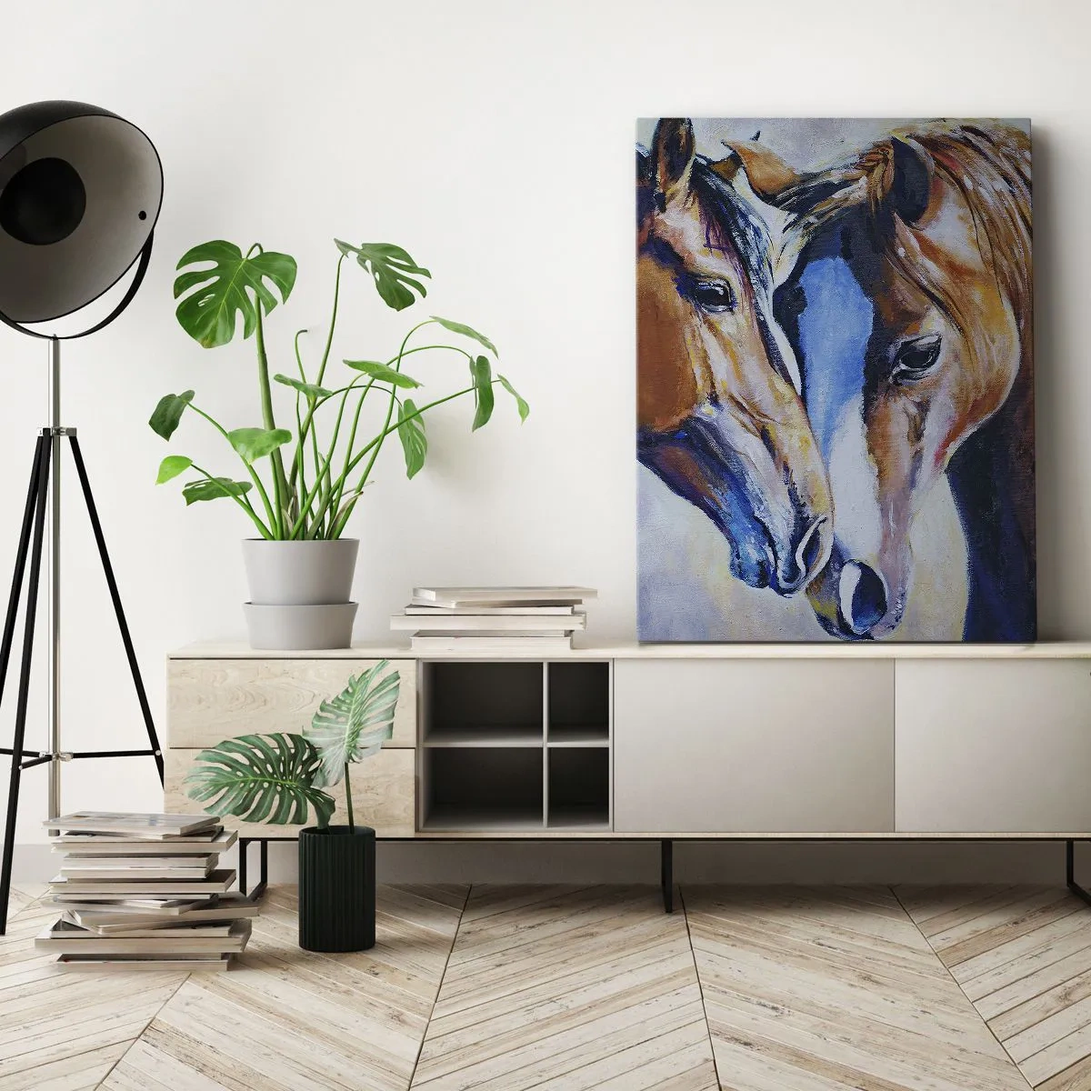 Tablou pe pânză - Două suflete apropiate - 65x120 cm