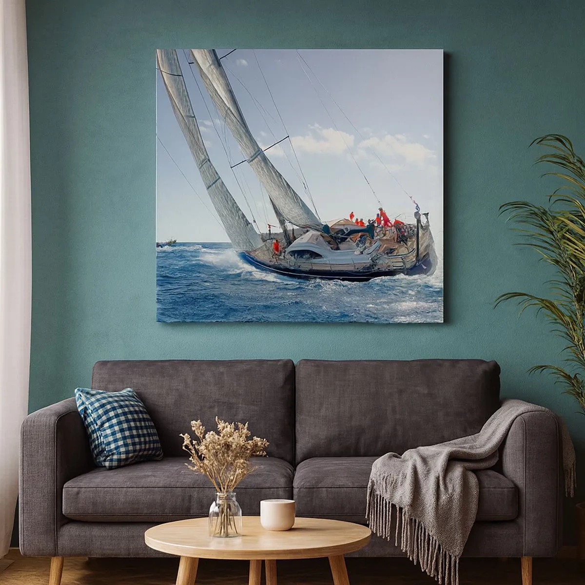 Tablou pe pânză - Să câștige cel mai bun - 30x30 cm