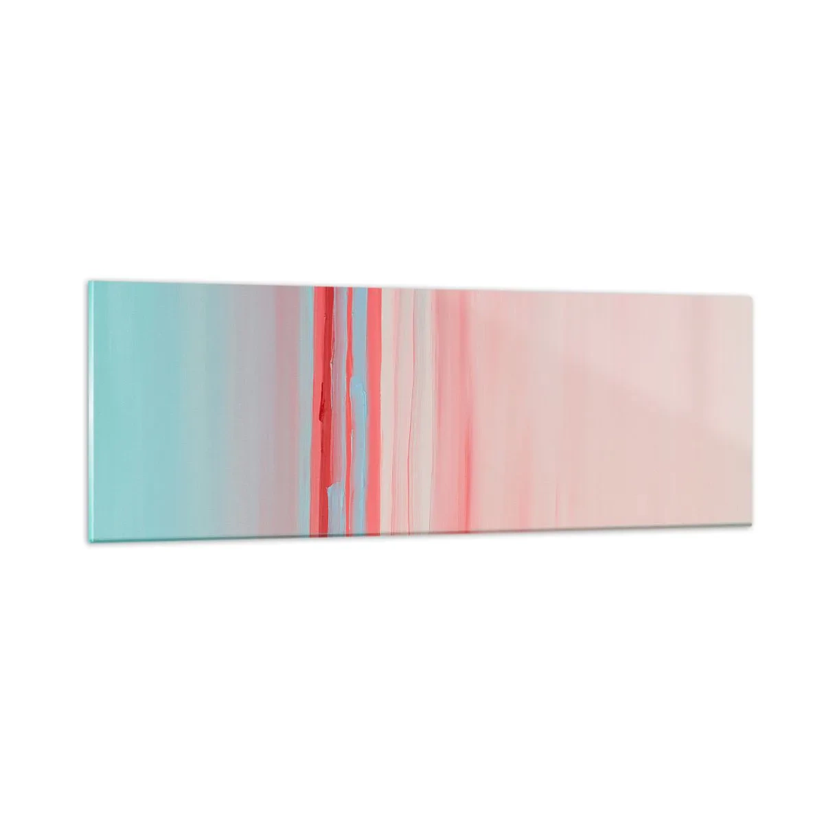 Tablou pe sticlă - Abstracție în zori - 90x30 cm