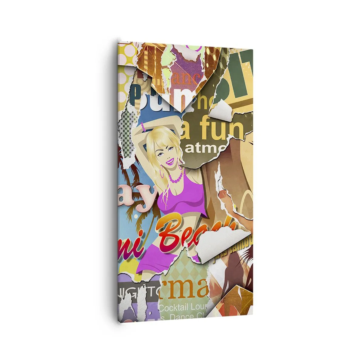 Tablou pe pânză - Flashback-uri de vacanță - 65x120 cm