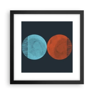 Poster în ramă neagră - Doar geometrie? - 30x30 cm