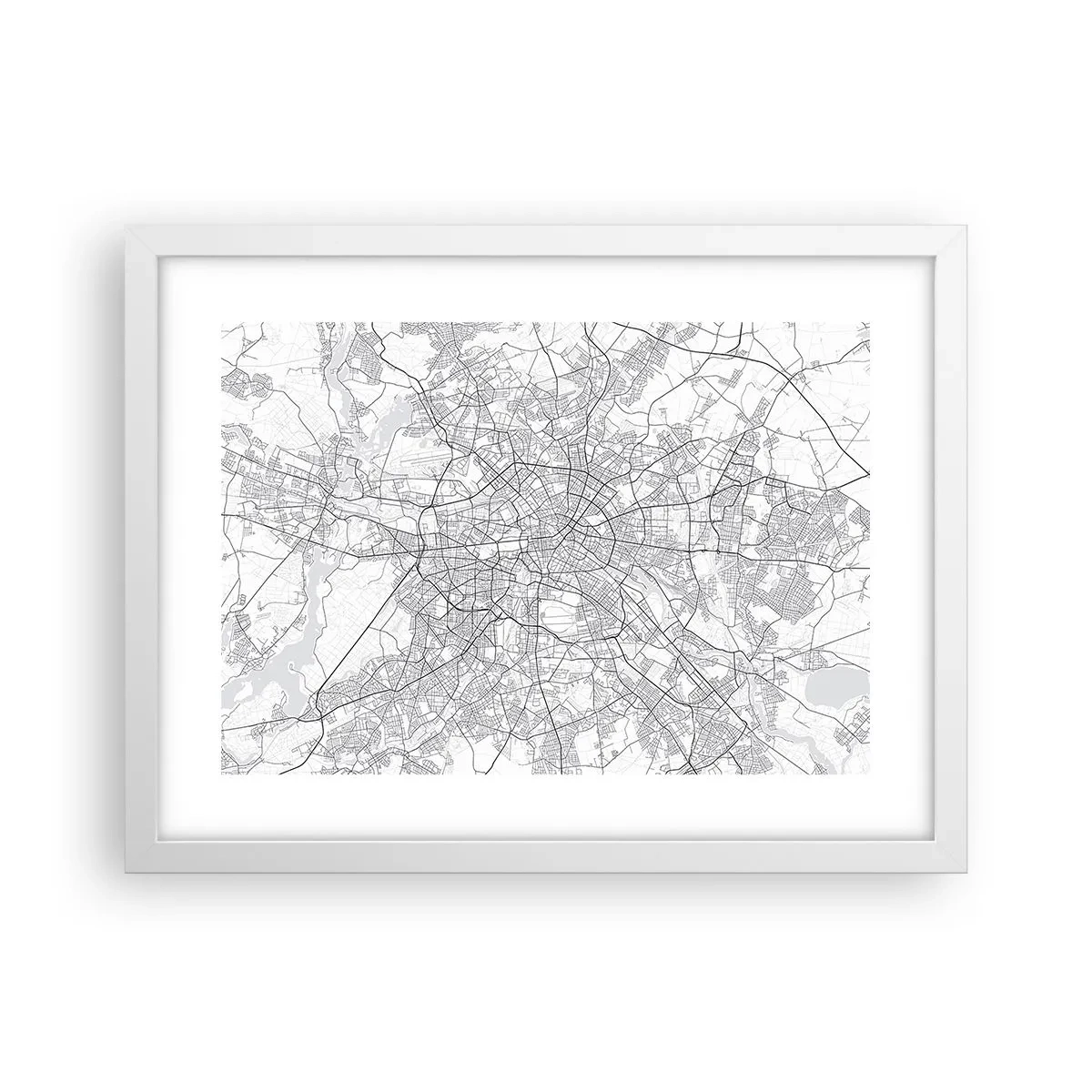 Poster în ramă albă - Floare de Berlin - 40x30 cm