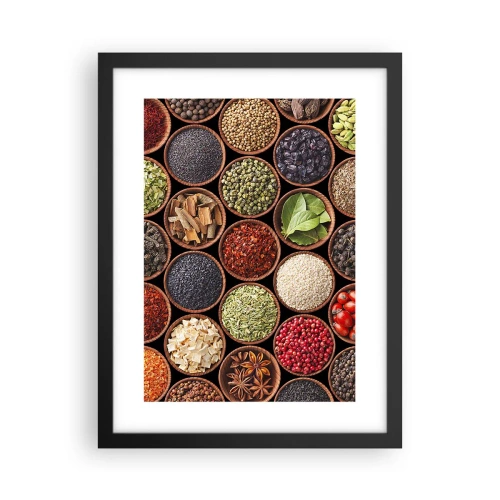 Poster în ramă neagră - Toate gusturile lumii - 30x40 cm